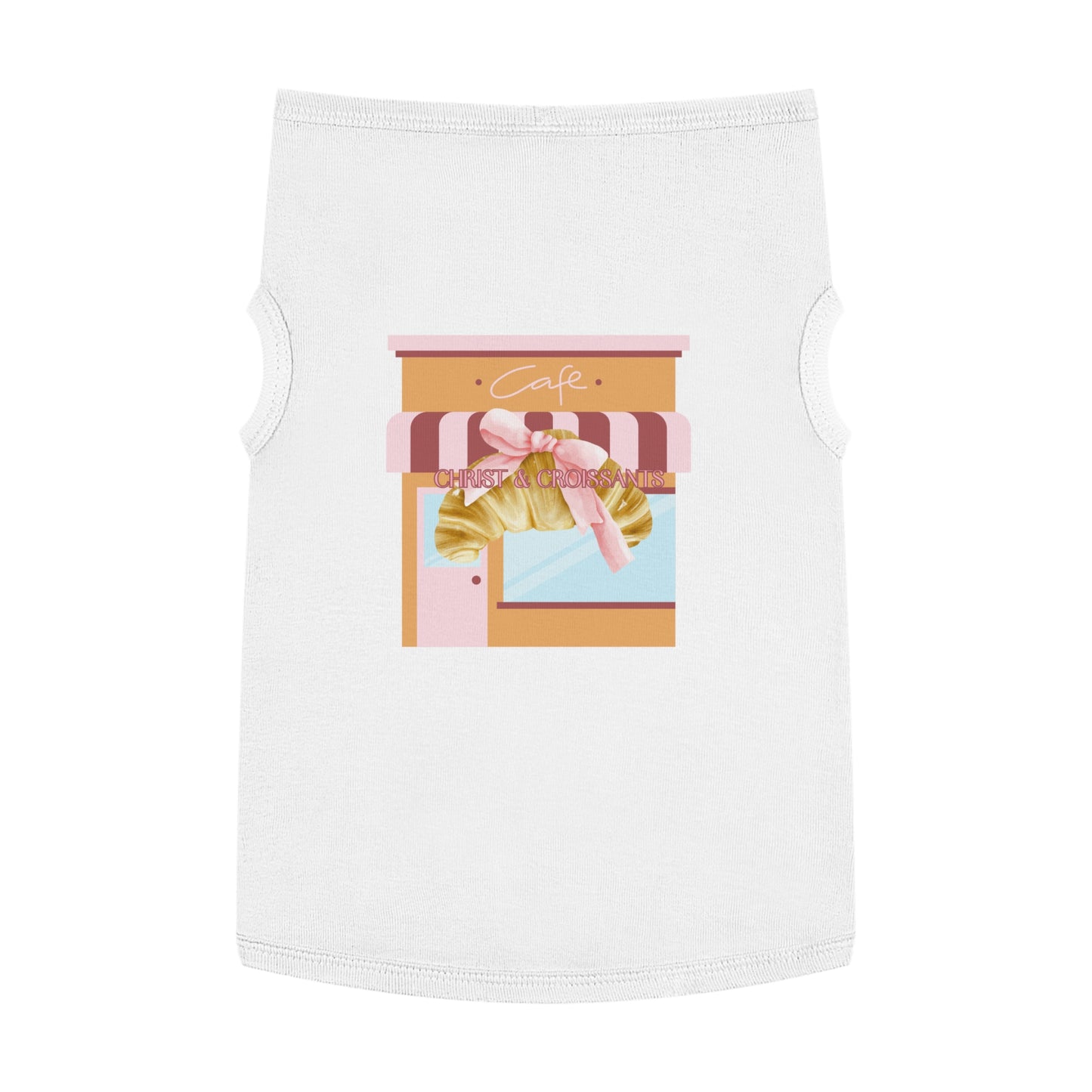 Pet Tee- Christ & croissants