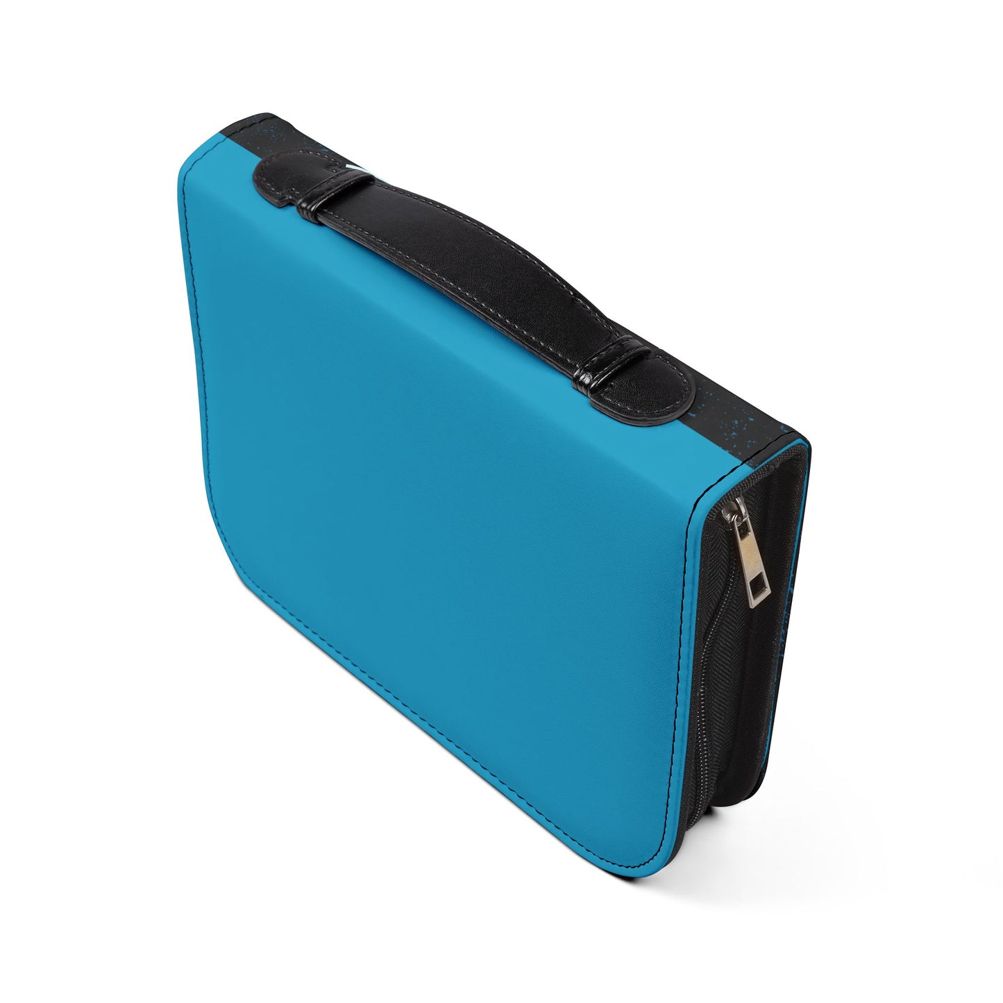 Bible Cover — Black "Forged by the Spirit" Zippered Bible Case