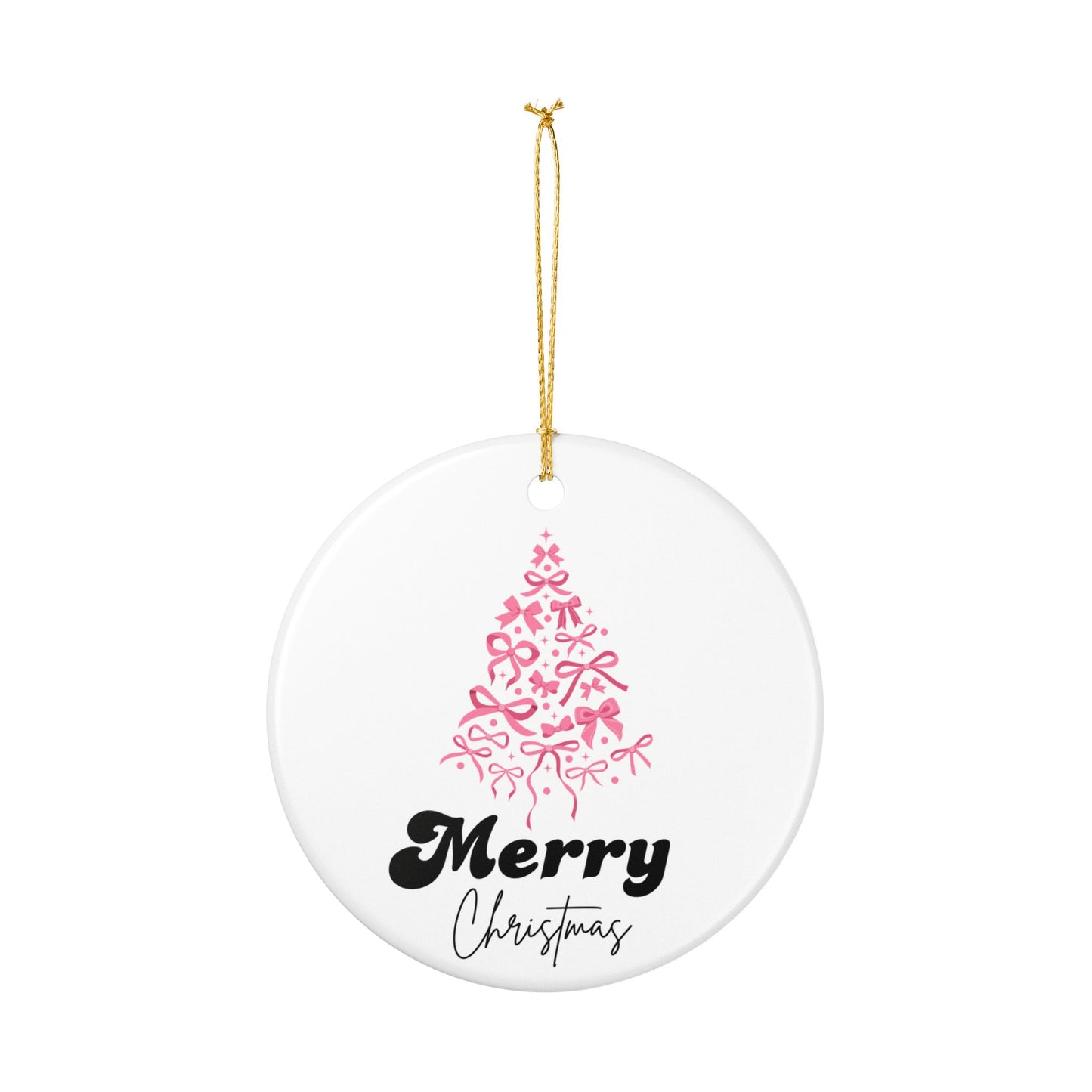 Christmas Ceramic Ornament - Merry Christmas