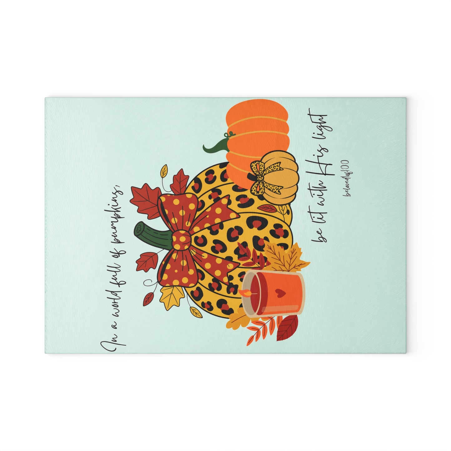 Glass Cutting Board - Pumpkin