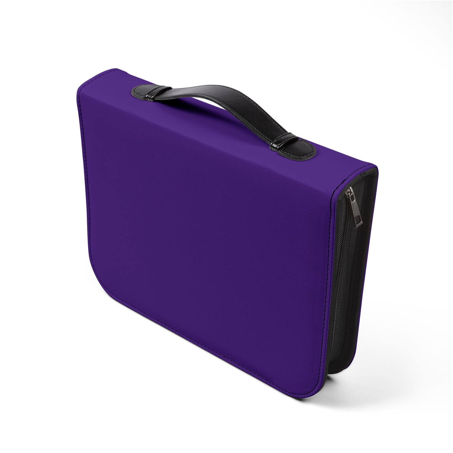 Bible Cover — Dark Purple "God's promise is beautiful" Zippered Bible Case