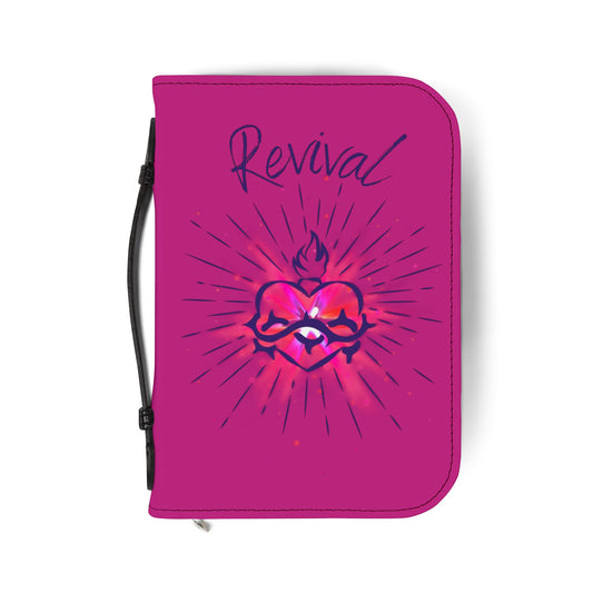 Bible Cover — Pink "Revival" Zippered Bible Case